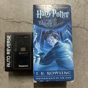 Harry Potter and the Order of the Phoenix Audiobook Cassette - Blue Cover